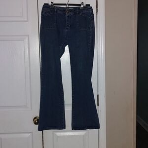 Chico's Platinum Denim wide leg jeans   Chico's Sz 0 ( Sz 4)